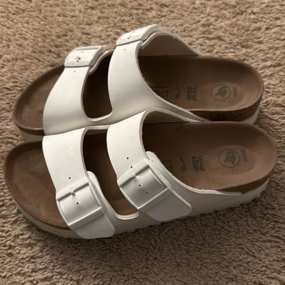 Birkenstock Papillio platform vegan sandal size 38 White